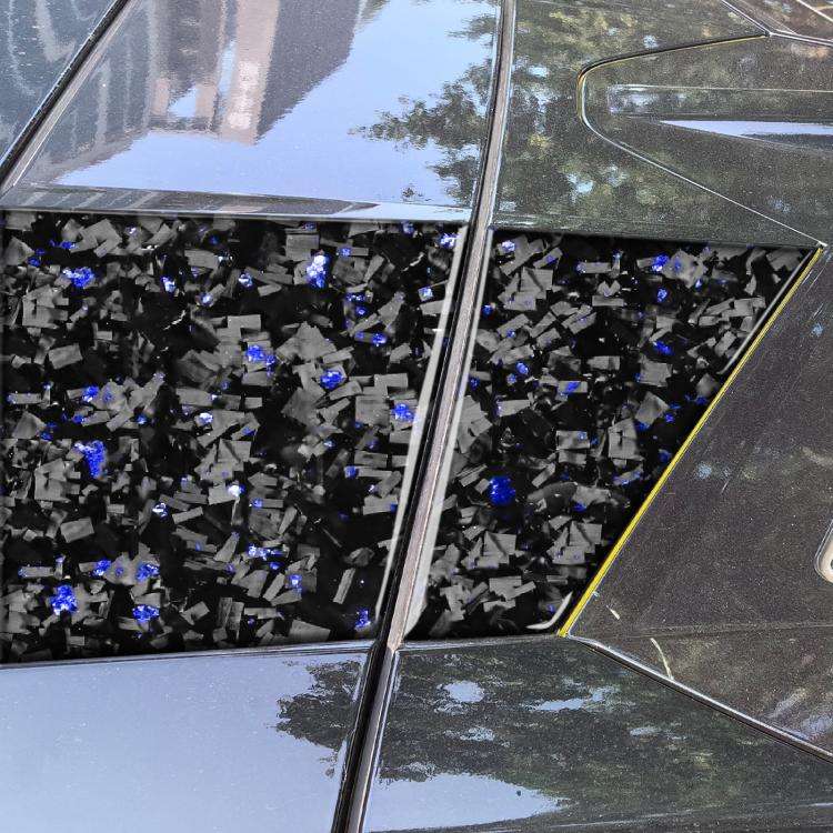 4pcs/Set Forged Gold Foil Carbon Fiber Car Roof Camera Sides Decorative Sticker for Chevrolet Cor...