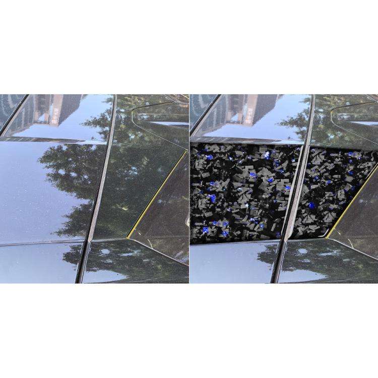 4pcs/Set Forged Gold Foil Carbon Fiber Car Roof Camera Sides Decorative Sticker for Chevrolet Cor...