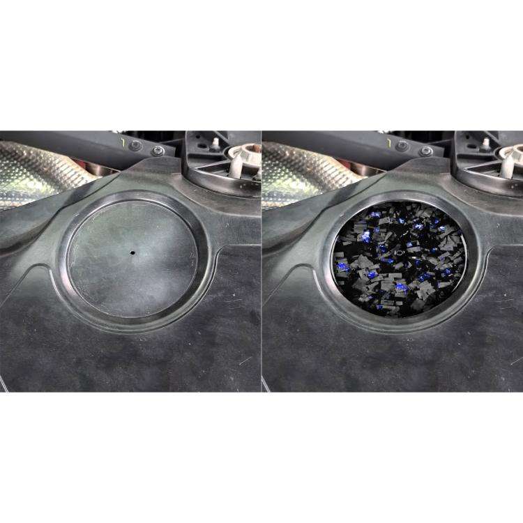 Forged Gold Foil Carbon Fiber Car Engine Compartment Side Decorative Sticker for Chevrolet Corvet...