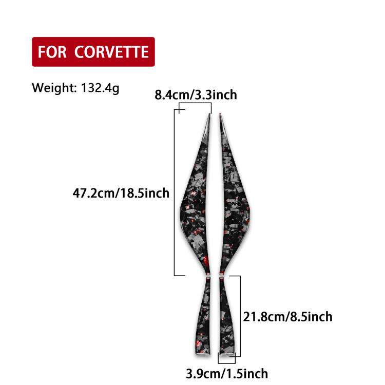 4pcs/Set Forged Gold Foil Carbon Fiber Car Door Armrest Side Decorative Sticker for Chevrolet Cor...