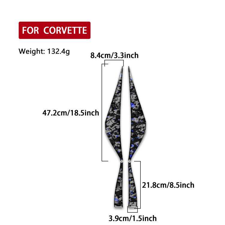 4pcs/Set Forged Gold Foil Carbon Fiber Car Door Armrest Side Decorative Sticker for Chevrolet Cor...