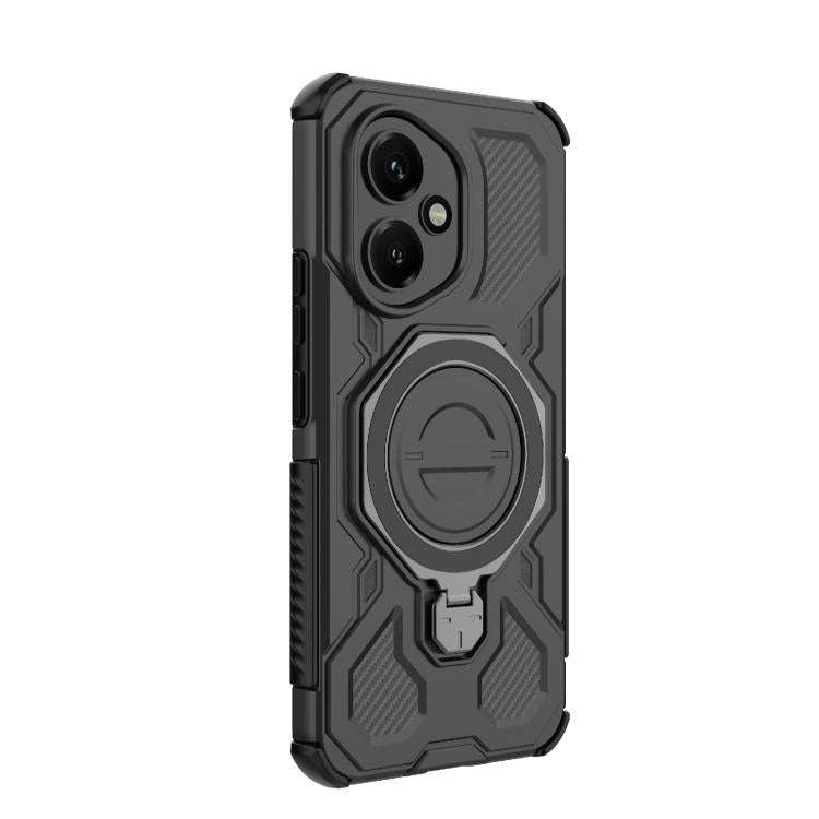 For Honor 400 5G Global 156.5mm J-20 Solid Color MagSafe Magnetic TPU+PC Phone Case(Black)