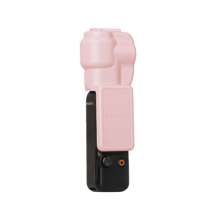 For DJI OSMO Pocket 3 Sunnylife Colorful Gimbal Cover Camera Protector Screen Protective Case(Pink)