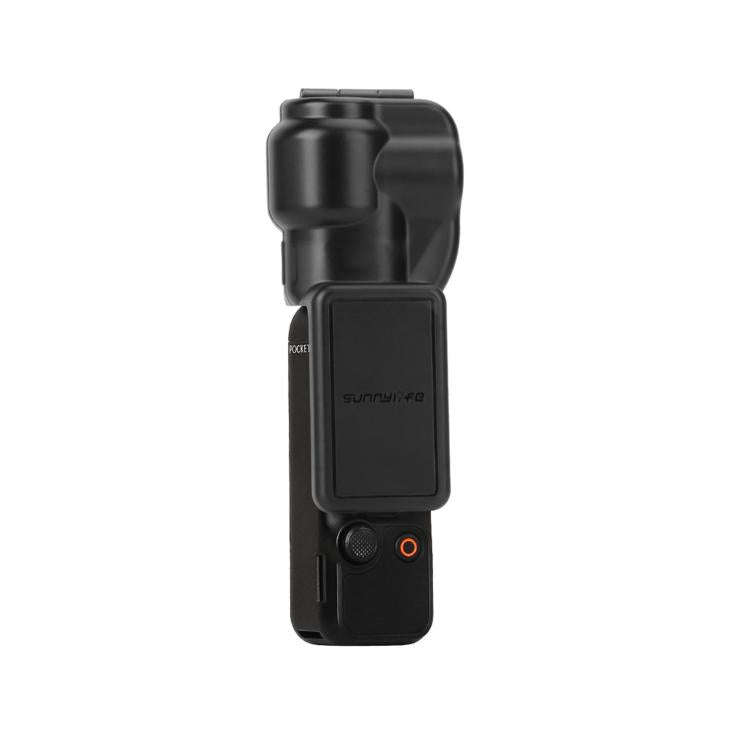 For DJI OSMO Pocket 3 Sunnylife Colorful Gimbal Cover Camera Protector Screen Protective Case(Black)