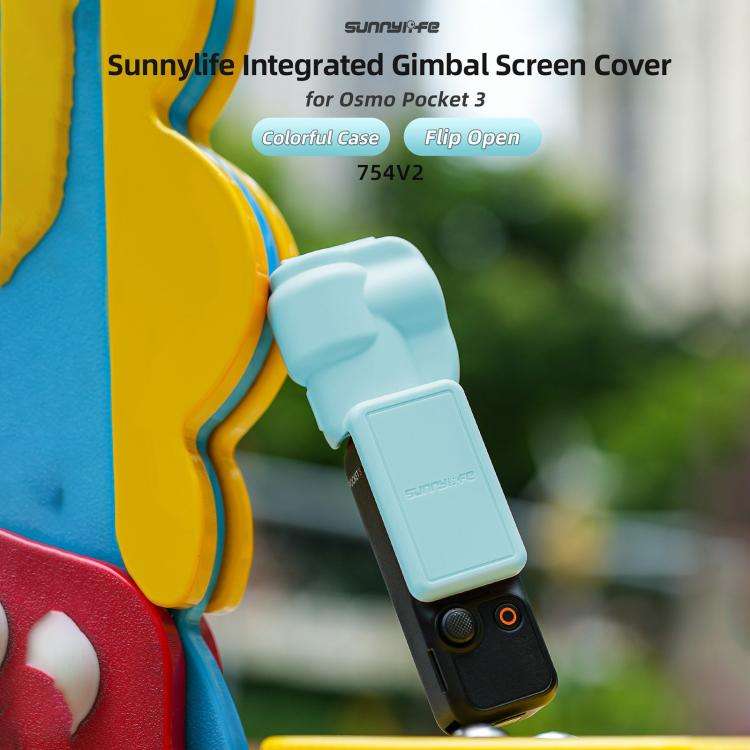 For DJI OSMO Pocket 3 Sunnylife Colorful Gimbal Cover Camera Protector Screen Protective Case(Ora...