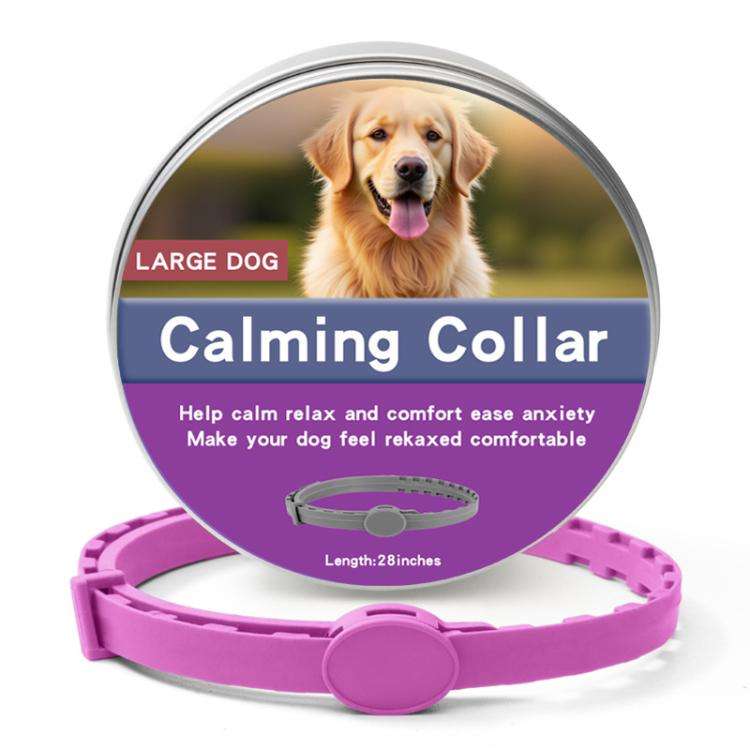 Pet Deworming Calming Collar Fleas Ticks Removing, Aluminum Box Packing, Model:72cm For Large Dog...