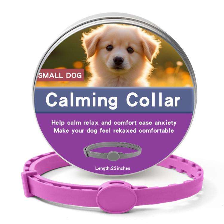 Pet Deworming Calming Collar Fleas Ticks Removing, Aluminum Box Packing, Model:56cm For Puppy(Pur...