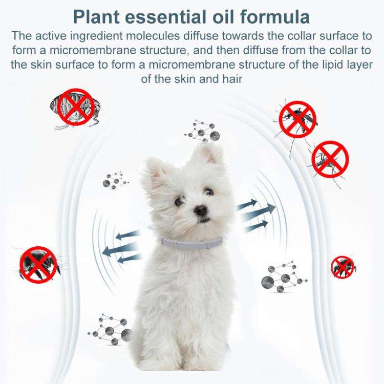 Pet Deworming Calming Collar Fleas Ticks Removing, Aluminum Box Packing, Model:72cm For Large Dog...