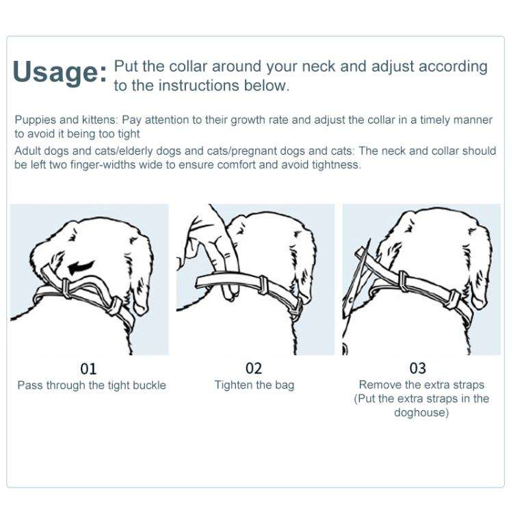 Pet Deworming Calming Collar Fleas Ticks Removing, Aluminum Box Packing, Model:72cm For Large Dog...