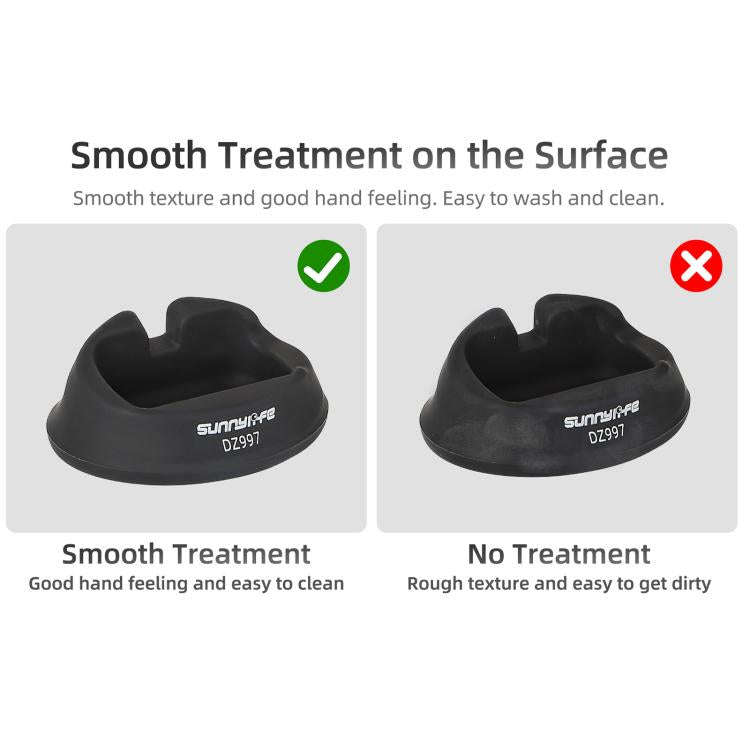 For Insta360 X5 / X4 Sunnylife Silicone Stand Base Car Base(Black)