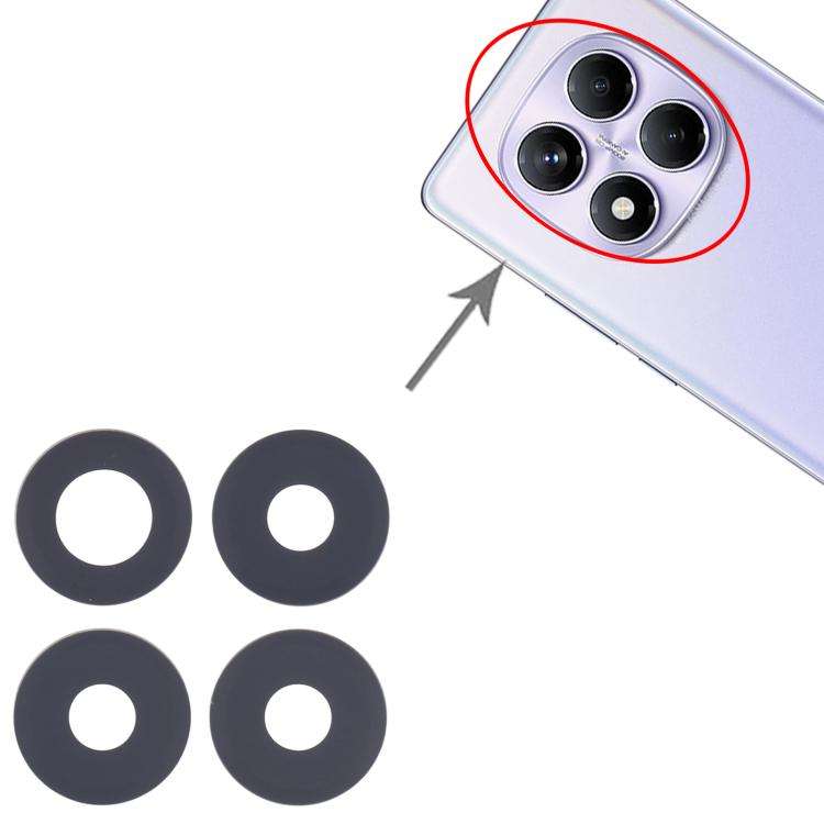 For Xiaomi Redmi Note 14 Pro 4G 10set OEM Back Camera Lens