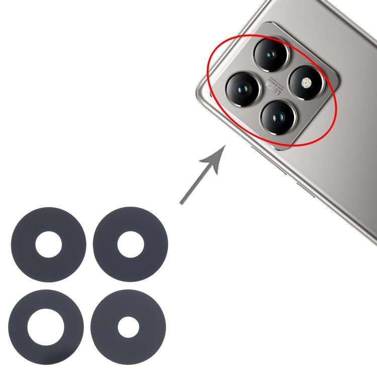 For Xiaomi 14T 5G 10set OEM Back Camera Lens
