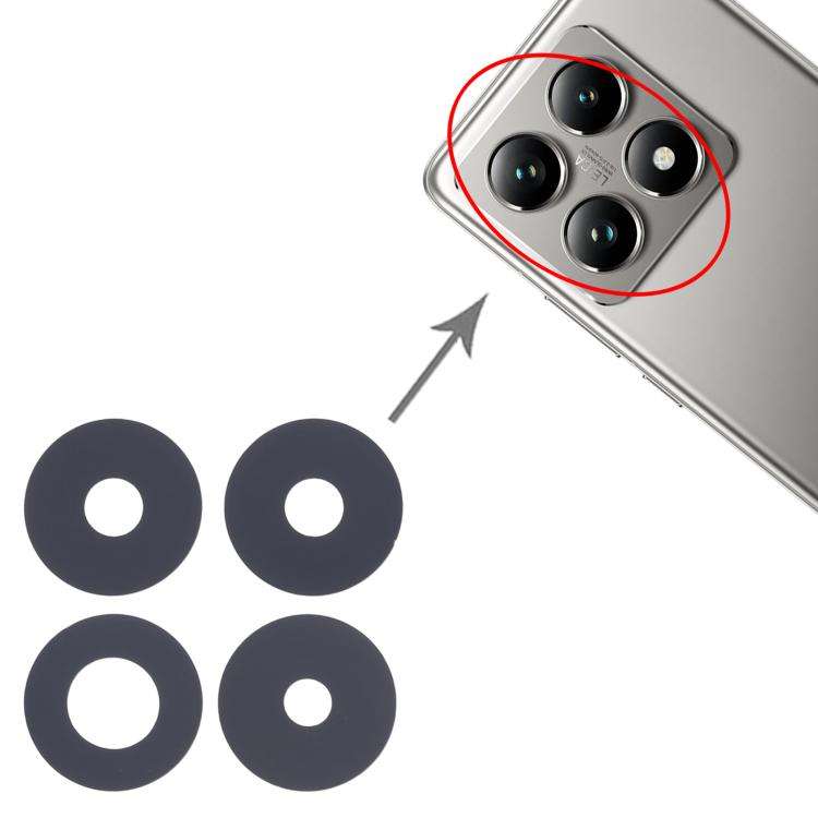 For Xiaomi 14T Pro 5G 10set OEM Back Camera Lens