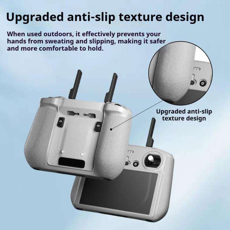 For DJI RC 2 Remote Control Shockproof Anti-scratch Silicone Case(Grey)