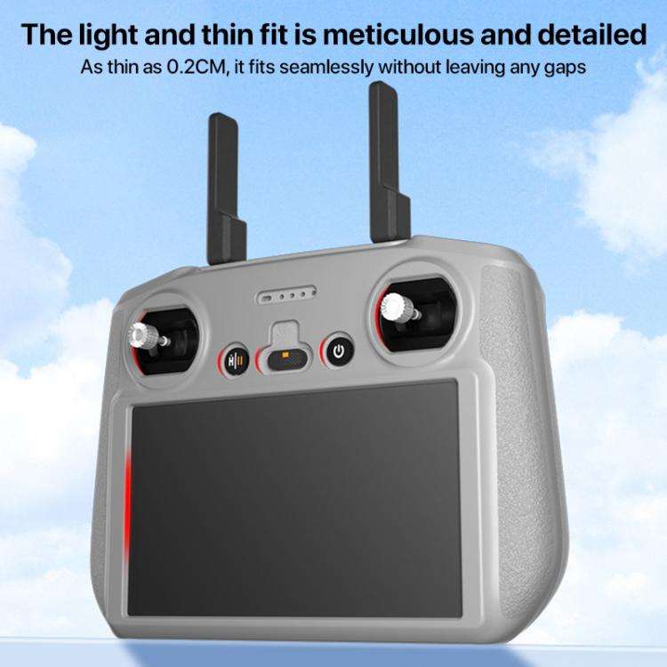 For DJI RC 2 Remote Control Shockproof Anti-scratch Silicone Case(Black)
