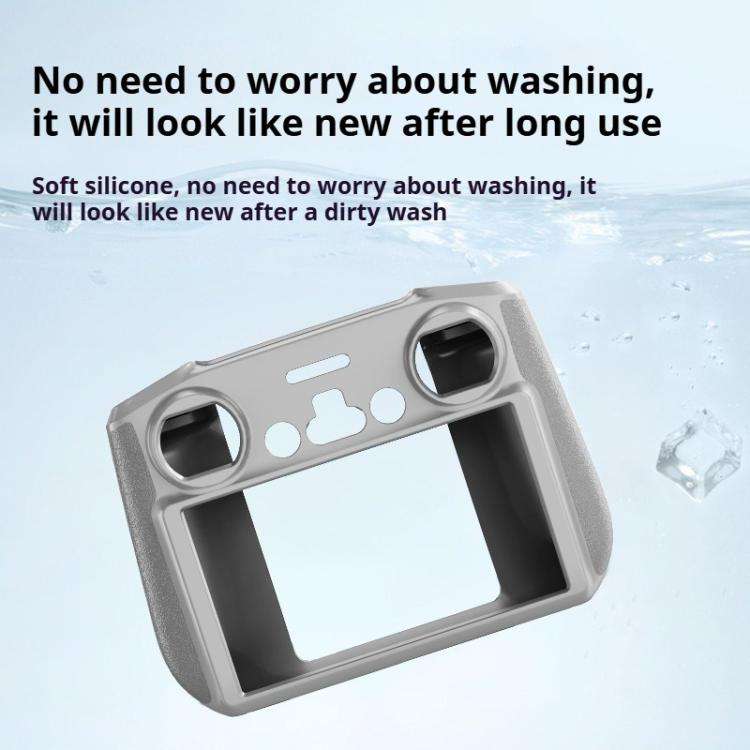 For DJI RC 2 Remote Control Shockproof Anti-scratch Silicone Case(Black)