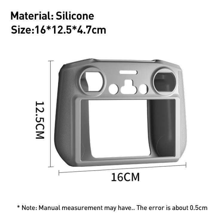 For DJI RC 2 Remote Control Shockproof Anti-scratch Silicone Case(Black)