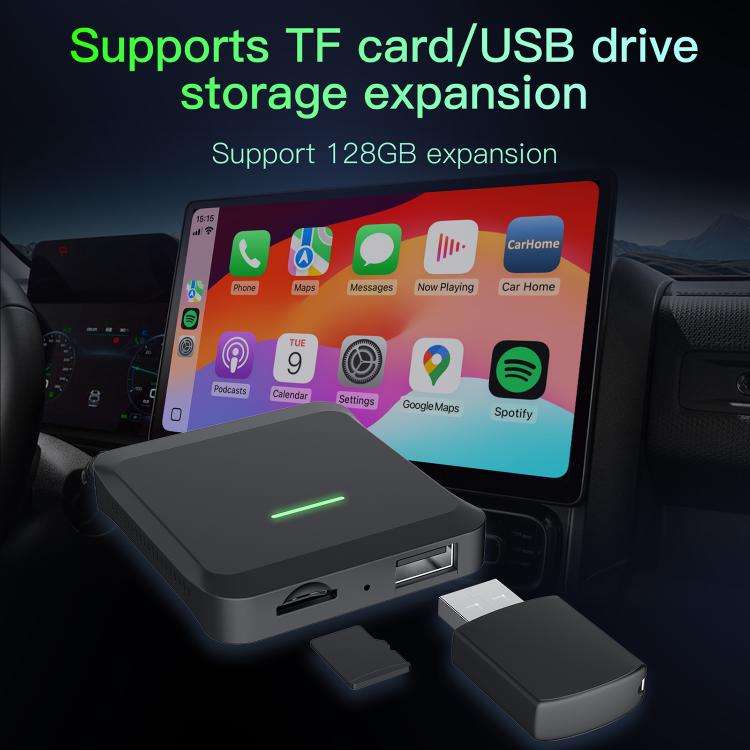 A113 Android 13 Wired CarPlay, Android Auto to Wireless Smart Box(Black)