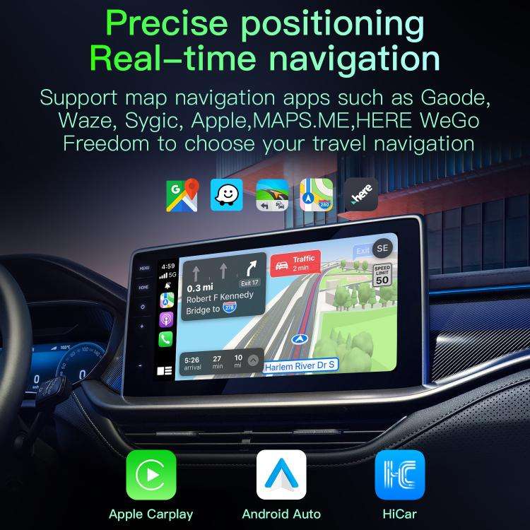 A113 Android 13 Wired CarPlay, Android Auto to Wireless Smart Box(Black)