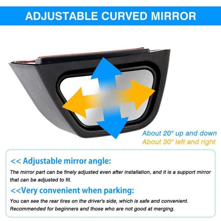 For Suzuki Jimny JB74 / JB64 2018- Car Rear-view Blind Spot Wide-angle Auxiliary Mirror, Type:Rig...
