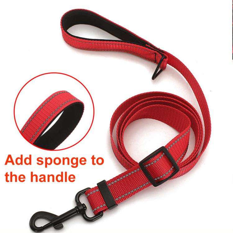 Pet Reflective Collar Waterproof Cloth Black Buckle, Size:L(Orange)