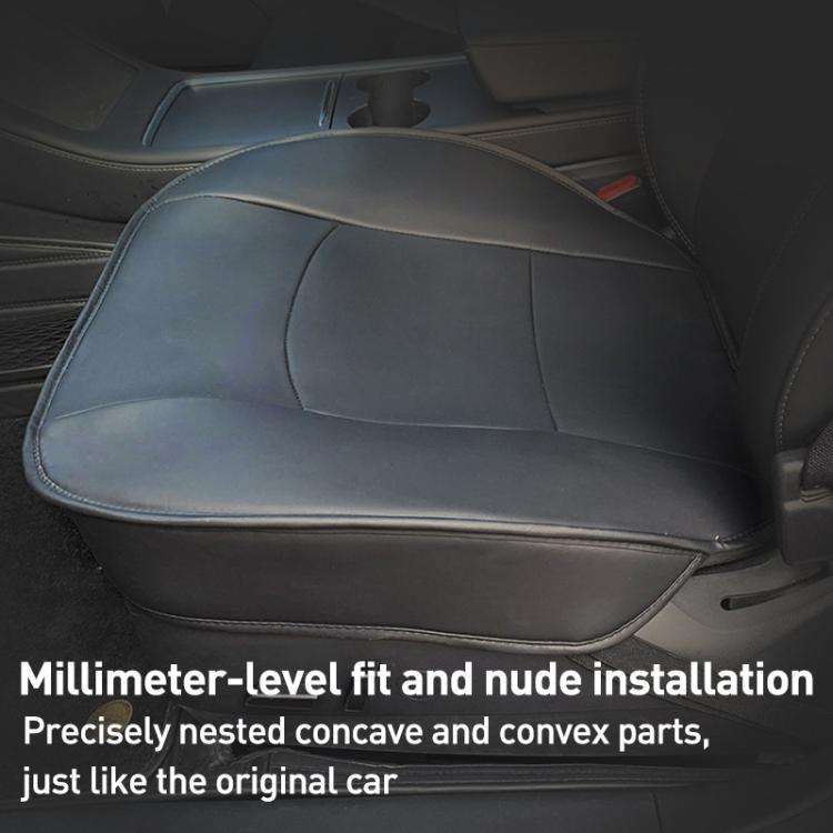 Car SUV PU Leather Seat Cushion Pad(Beige)