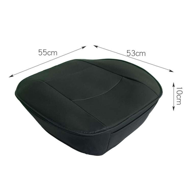 Car SUV PU Leather Seat Cushion Pad(Grey)