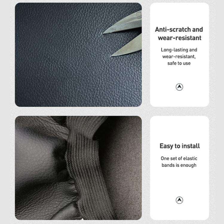 Car Central Armrest Box Protective Leather Cover for Nissan Teana 2007-2012(Grey Adhesive)