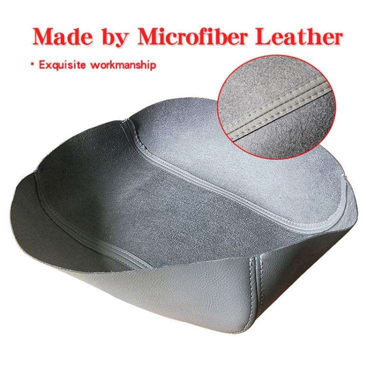 Car Central Armrest Box Protective Leather Cover for Toyota Avalon 2000-2004(Grey)