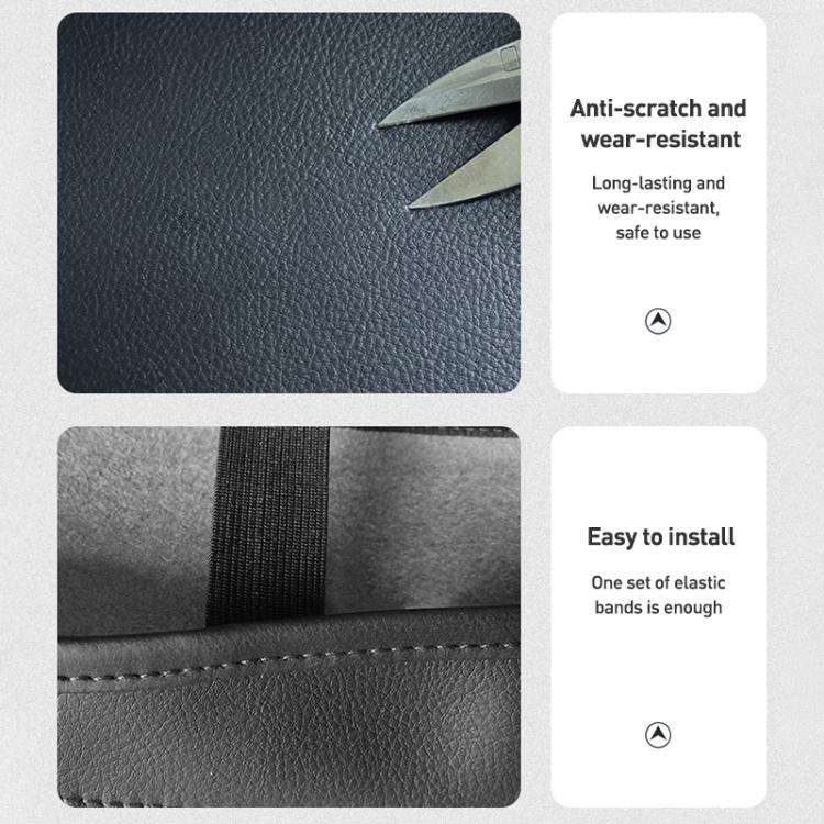 Car Central Armrest Box Protective Leather Cover for Toyota RAV4 2000(Carbon Fiber Black)