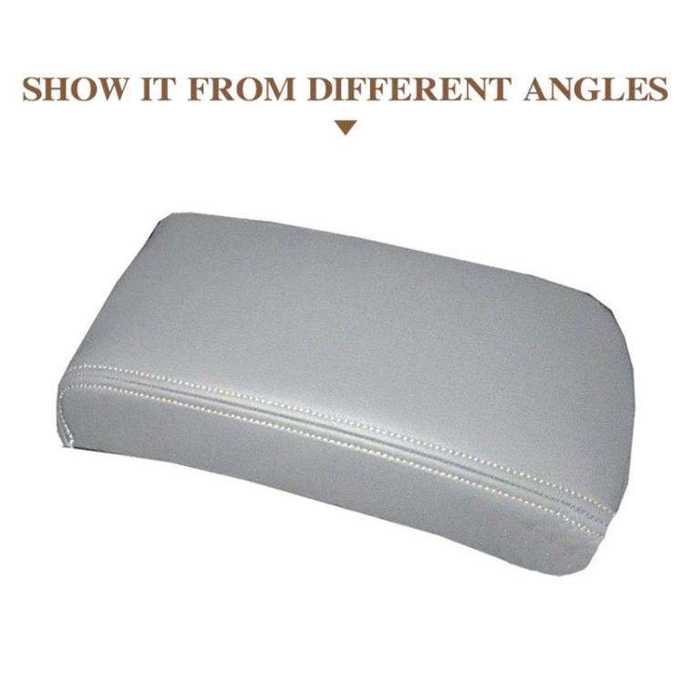 Car Central Armrest Box Protective Leather Cover for Toyota Prius 2004-2009(Beige)