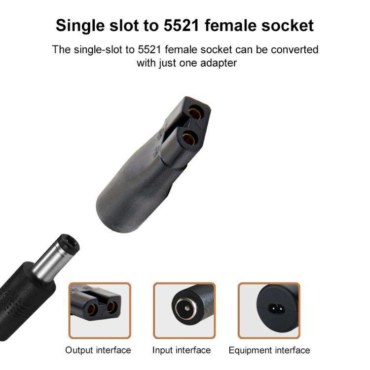 7pcs / Set DC 5.5 x 2.1mm Female to Shaver Interface Charging Adapter Converter