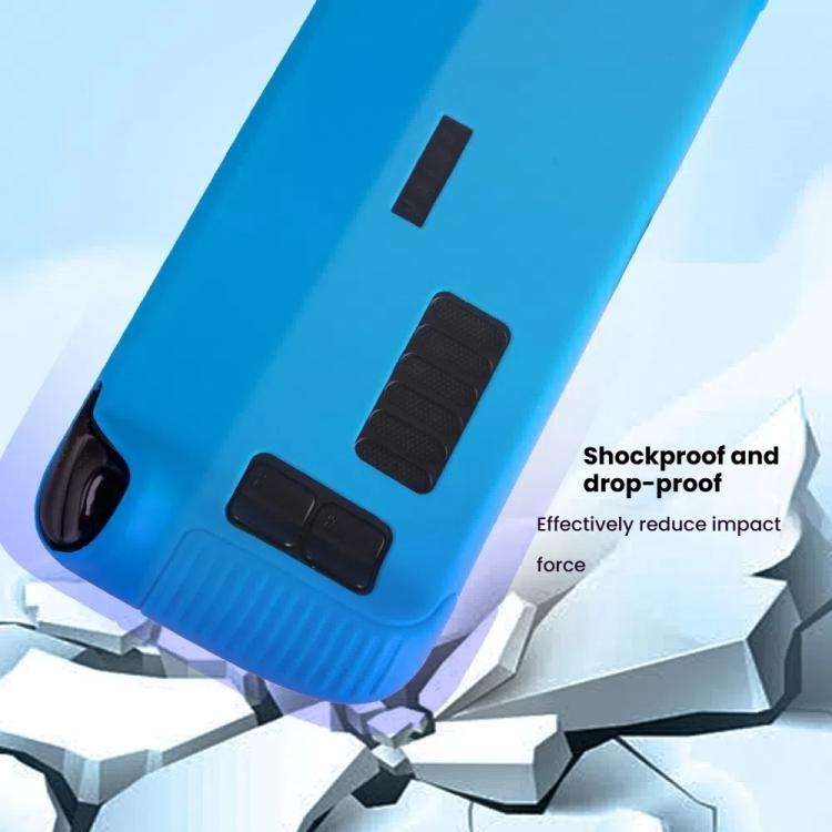 For Steam Deck Game Console Silicone One-piece Protective Case(Blue)