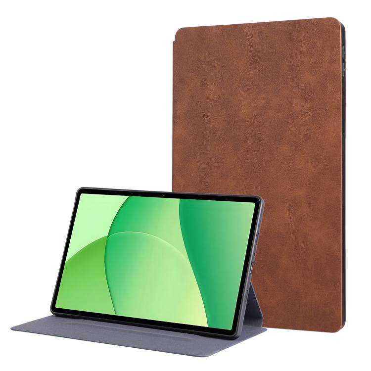 For OPPO Pad SE 11 2025 Simple Crazy Horse Leather Tablet Case(Bown)