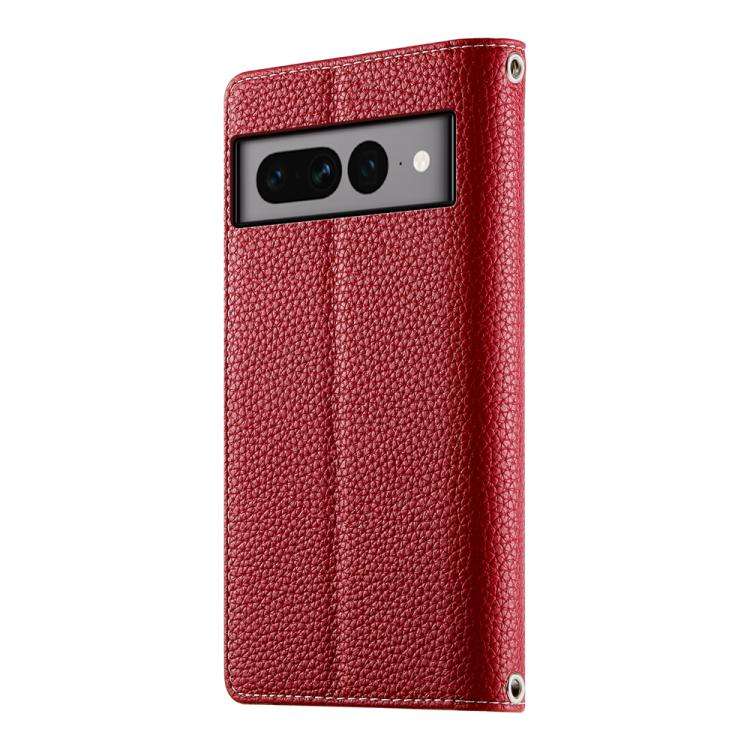 For Google Pixel 7 Pro Stitching Multi-card Zipper Wallet Leather Phone Case with Short Strap(Red)
