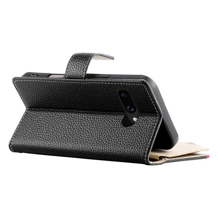 For Google Pixel 9a Stitching Multi-card Zipper Wallet Leather Phone Case with Short Strap(Black)