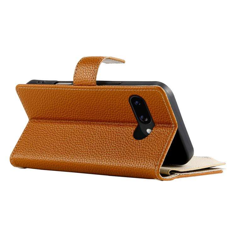 For Google Pixel 9a Stitching Multi-card Zipper Wallet Leather Phone Case with Short Strap(Brown)