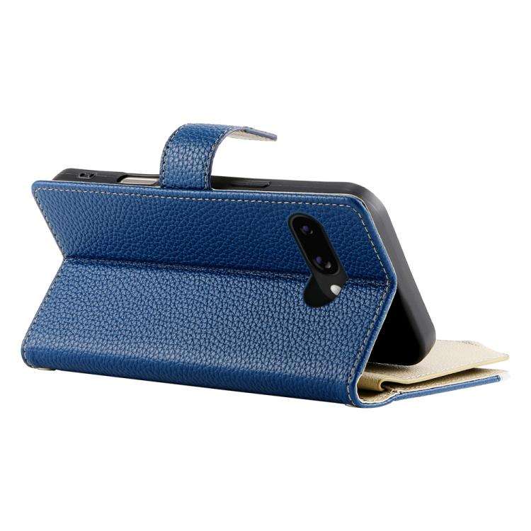For Google Pixel 9a Stitching Multi-card Zipper Wallet Leather Phone Case with Short Strap(Dark B...