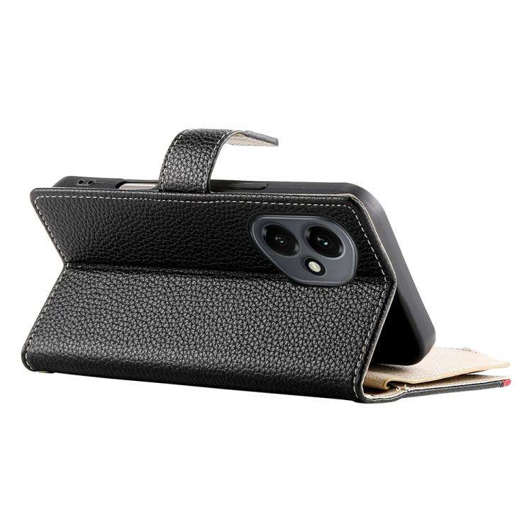 For Honor 400 Global 156.5mm Stitching Multi-card Zipper Wallet Leather Phone Case with Short Str...