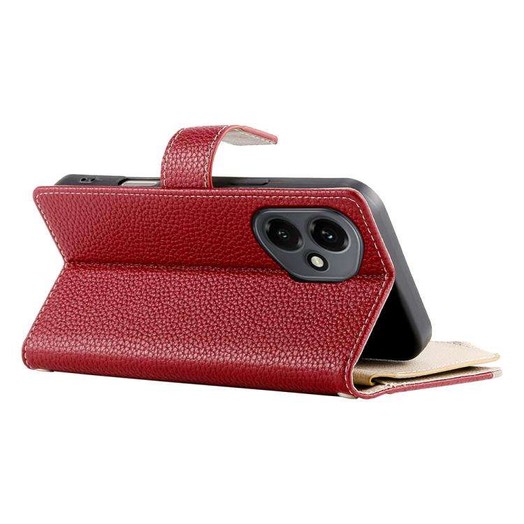 For Honor 400 Global 156.5mm Stitching Multi-card Zipper Wallet Leather Phone Case with Short Str...
