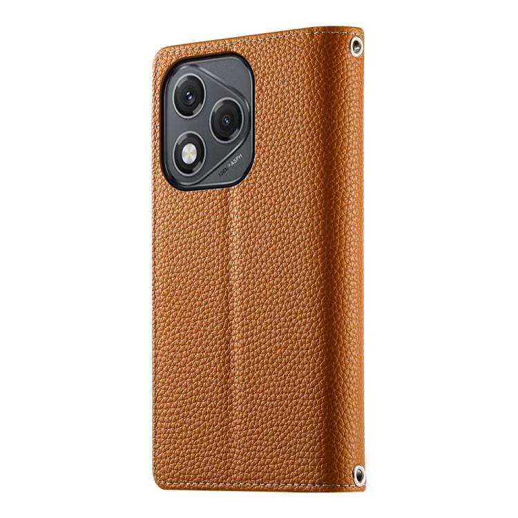 For Honor 400 Lite Global Stitching Multi-card Zipper Wallet Leather Phone Case with Short Strap(...
