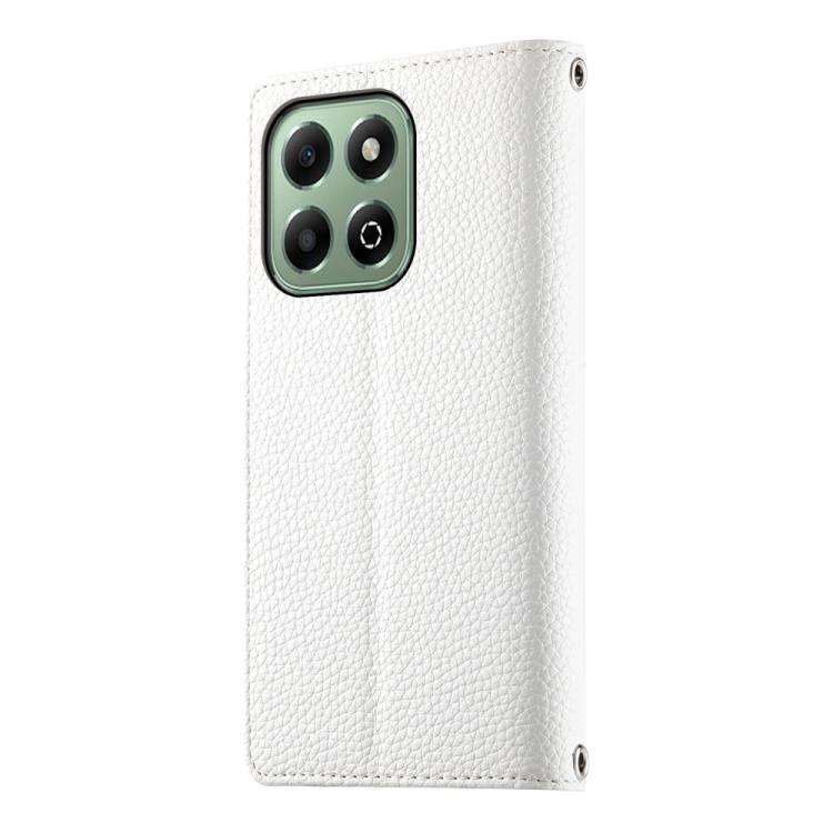 For Honor X6a / Honor X6b 4G Stitching Multi-card Zipper Wallet Leather Phone Case with Short Str...