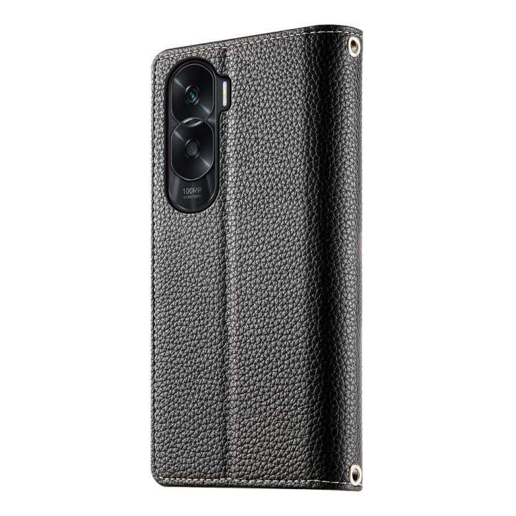 For Honor X50i / Honor 90 Lite Stitching Multi-card Zipper Wallet Leather Phone Case with Short S...