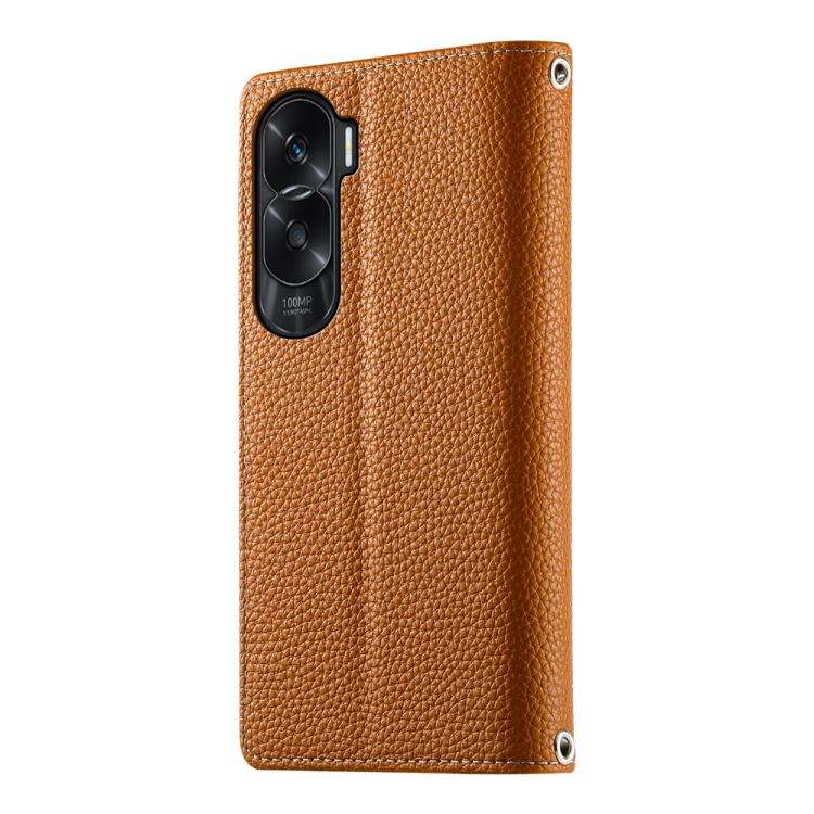 For Honor X50i / Honor 90 Lite Stitching Multi-card Zipper Wallet Leather Phone Case with Short S...