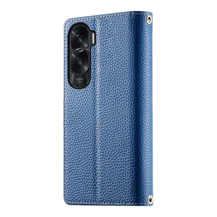 For Honor X50i / Honor 90 Lite Stitching Multi-card Zipper Wallet Leather Phone Case with Short S...