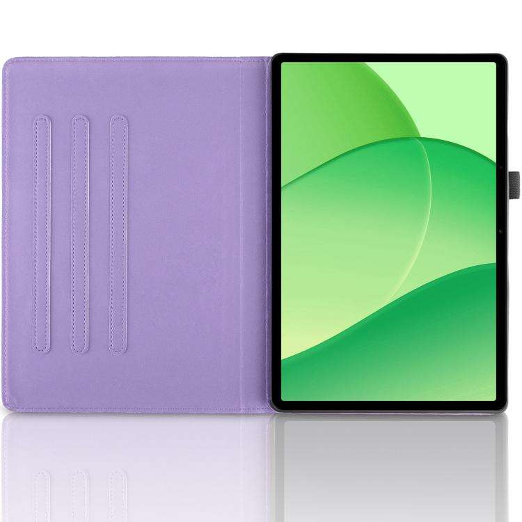 For OPPO Pad SE Tree Life Embossed Rotation Leather Tablet Case(Purple)