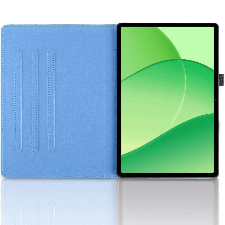 For OPPO Pad SE Tree Life Embossed Rotation Leather Tablet Case(Blue)
