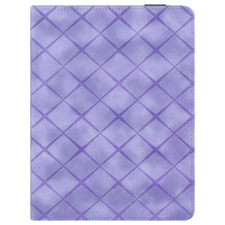 For OPPO Pad SE 11 Rhombus Embossing Leather Tablet Case(Purple)
