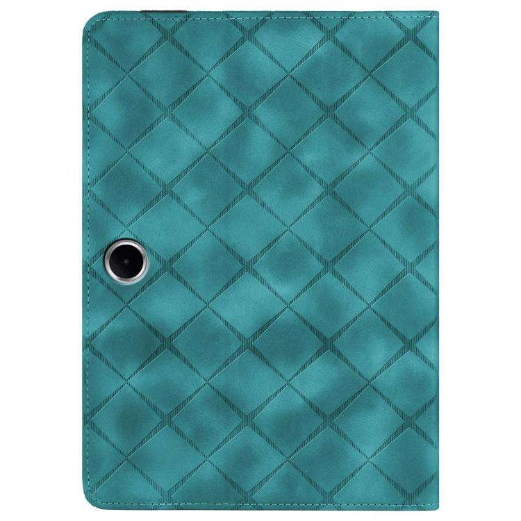 For OPPO Pad SE 11 Rhombus Embossing Leather Tablet Case(Green)