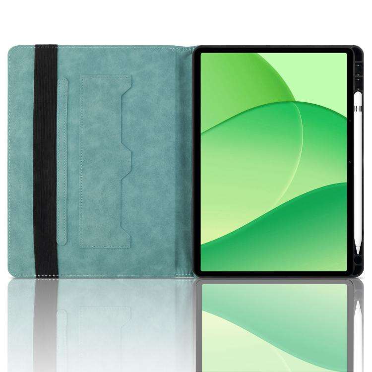 For OPPO Pad SE 11 Rhombus Embossing Leather Tablet Case(Green)